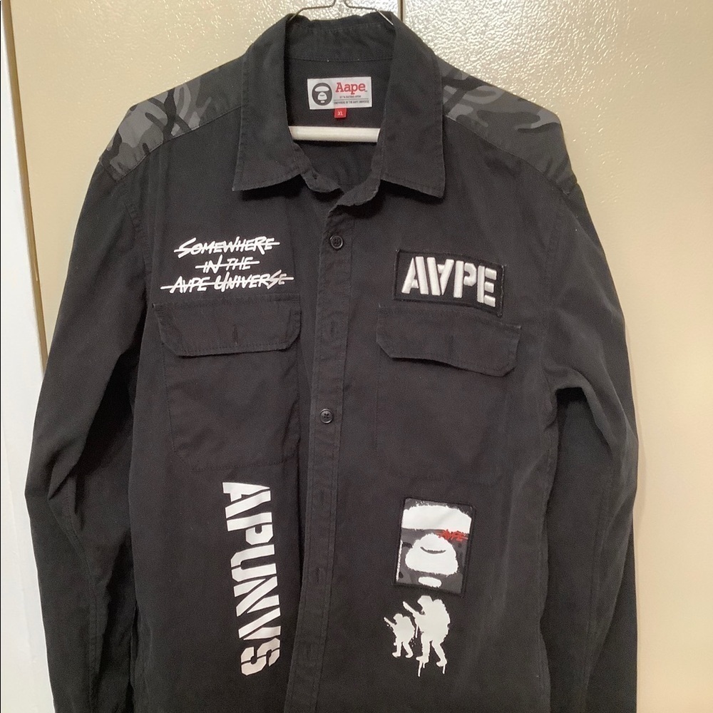Aape by A Bathing Ape Somewhere In The Universe Button Down Shirt​​​​​​​​